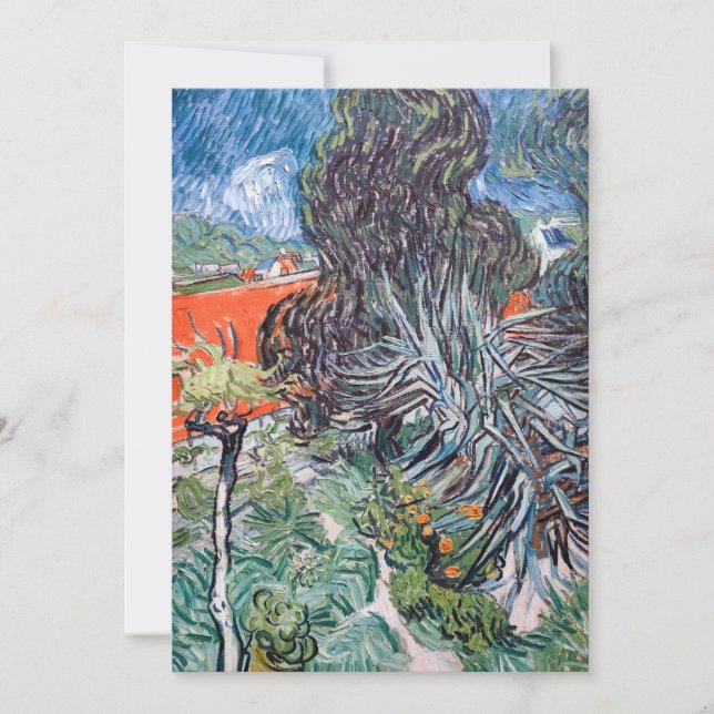 Vincent van Gogh - Doktor Gachets Garten Dankeskarte (Vorderseite)