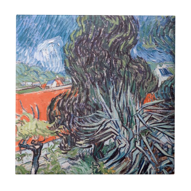 Vincent van Gogh - Doktor Gachets Garten Fliese (Vorderseite)