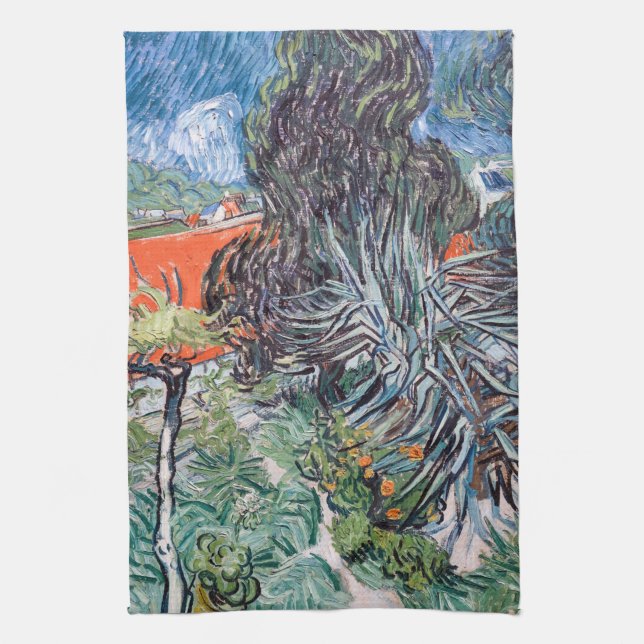 Vincent van Gogh - Doktor Gachets Garten Geschirrtuch (Vertikal)