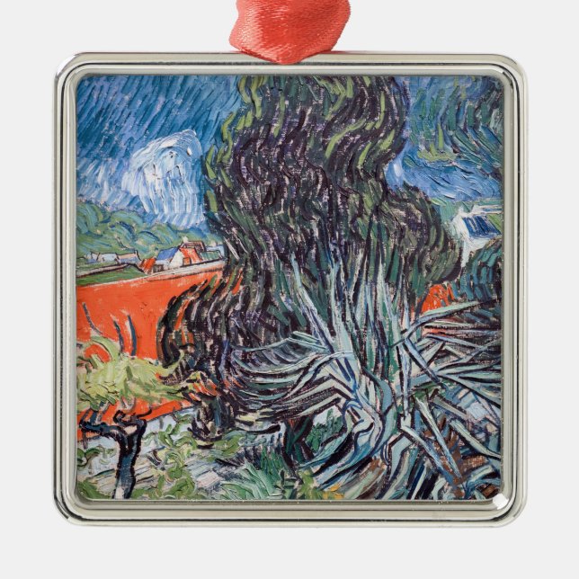 Vincent van Gogh - Doktor Gachets Garten Ornament Aus Metall (Vorne)