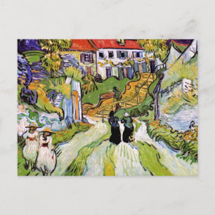 Vincent Van Gogh - Dorfstraße und Treppe Postkarte
