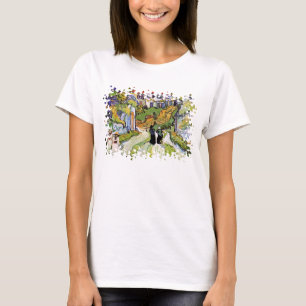 Vincent Van Gogh - Dorfstraße und Treppe T-Shirt