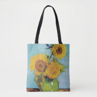 Vincent Van Gogh - Drei Sonnenblumen in einer Vase