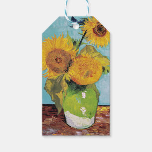 Vincent Van Gogh - Drei Sonnenblumen in einer Vase Geschenkanhänger