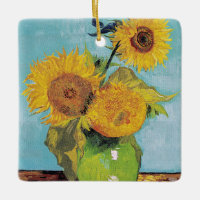 Vincent Van Gogh - Drei Sonnenblumen in einer Vase