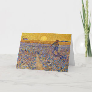 Vincent van Gogh - Dusche mit Setting Sun Karte