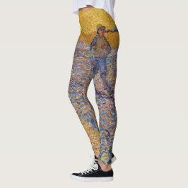 Vincent van Gogh - Dusche mit Setting Sun Leggings