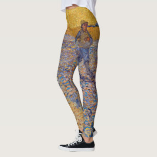 Vincent van Gogh - Dusche mit Setting Sun Leggings