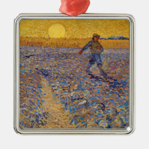 Vincent van Gogh - Dusche mit Setting Sun Ornament Aus Metall