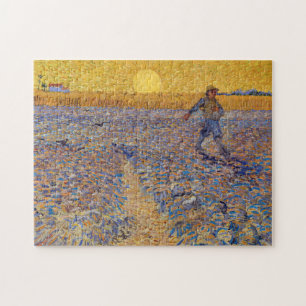 Vincent van Gogh - Dusche mit Setting Sun Puzzle