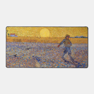 Vincent van Gogh - Dusche mit Setting Sun Schreibtischunterlage