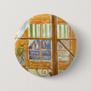 Vincent van Gogh - Ein Fenster eines Metzgereilade Button