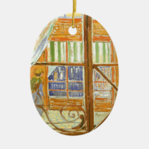 Vincent van Gogh - Ein Fenster eines Schweinemetzg Keramikornament