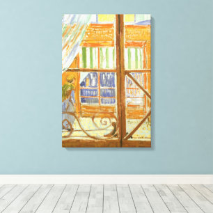 Vincent van Gogh - Ein Fenster eines Schweinemetzg Leinwanddruck