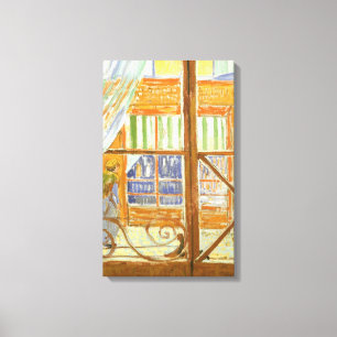 Vincent van Gogh - Ein Fenster eines Schweinemetzg Leinwanddruck