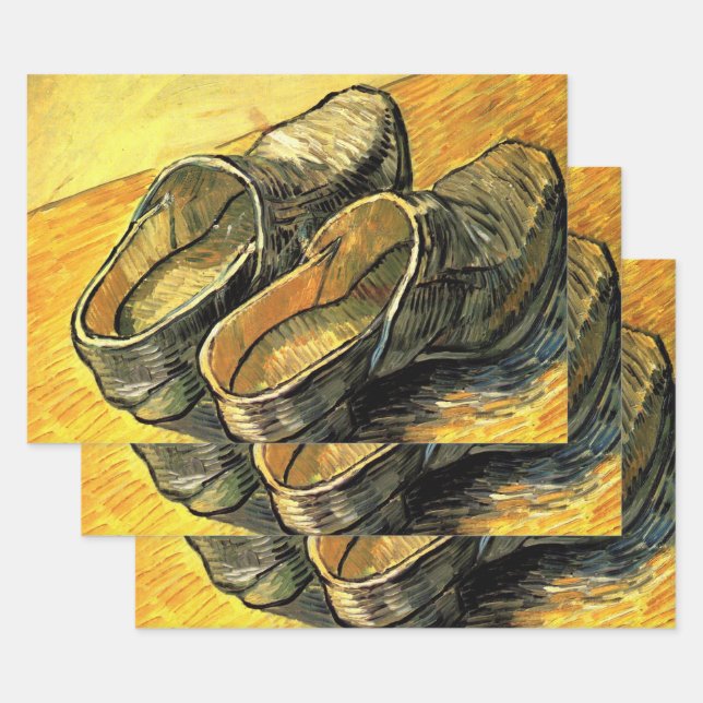 Vincent van Gogh - Ein Paar Lederklappen Geschenkpapier Set (Set)