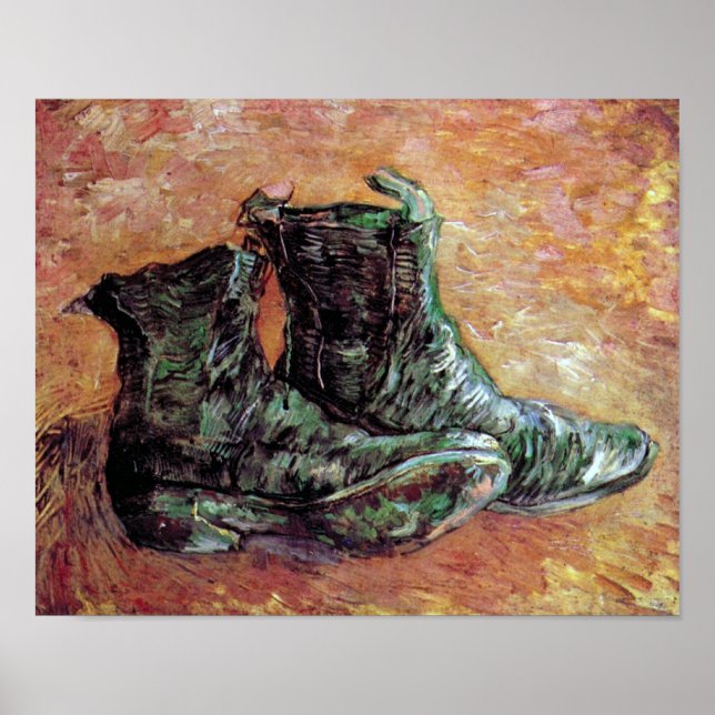 Vincent Van Gogh - ein Paar Schuhe Poster (Vorne)