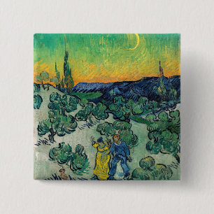 Vincent van Gogh - Ein Spaziergang in der Dämmerun Button
