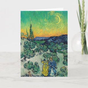 Vincent van Gogh - Ein Spaziergang in der Dämmerun Karte