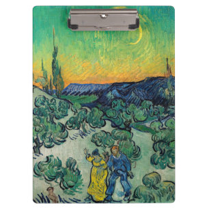 Vincent van Gogh - Ein Spaziergang in der Dämmerun Klemmbrett