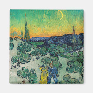 Vincent van Gogh - Ein Spaziergang in der Dämmerun Magnet
