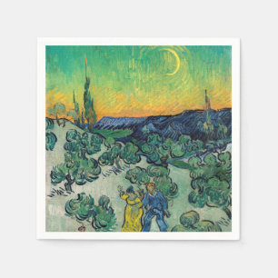 Vincent van Gogh - Ein Spaziergang in der Dämmerun Serviette