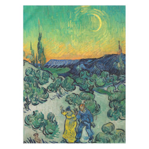 Vincent van Gogh - Ein Spaziergang in der Dämmerun Tischdecke