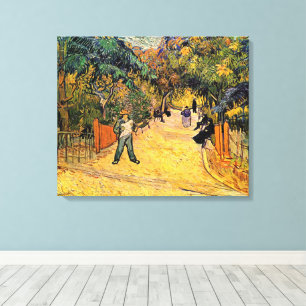 Vincent van Gogh - Eingang zum öffentlichen Park, Leinwanddruck
