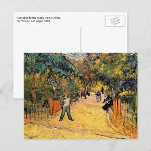 Vincent van Gogh - Eingang zum öffentlichen Park, Postkarte