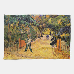 Vincent van Gogh - Eingang zum Public Park, Arles Geschirrtuch