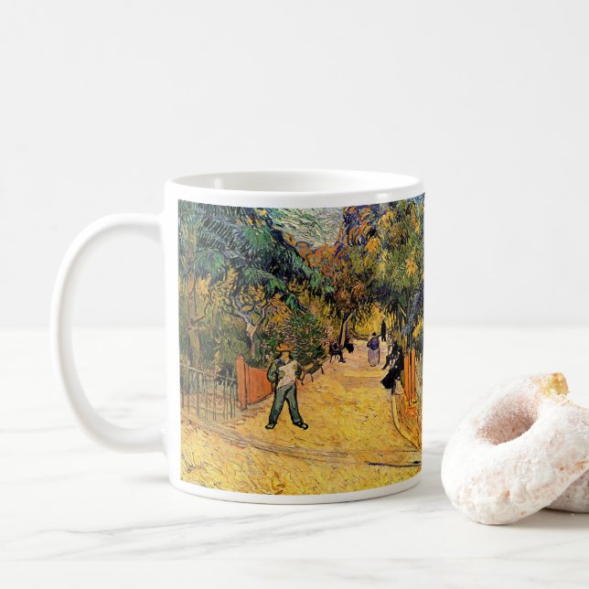 Vincent van Gogh - Eingang zum Public Park, Arles Tasse (Mit Donut)