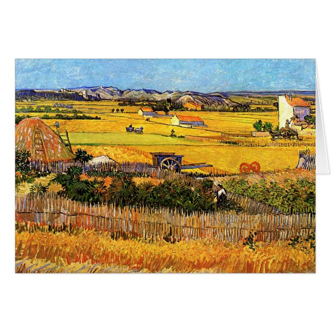 Vincent Van Gogh: Ernte bei La Crau Fine Art (Vorderseite (Horizontal))
