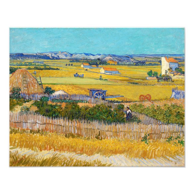 Vincent van Gogh - Ernte bei La Crau Fotodruck (Vorne)