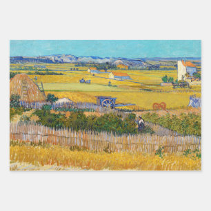 Vincent van Gogh - Ernte bei La Crau Geschenkpapier Set