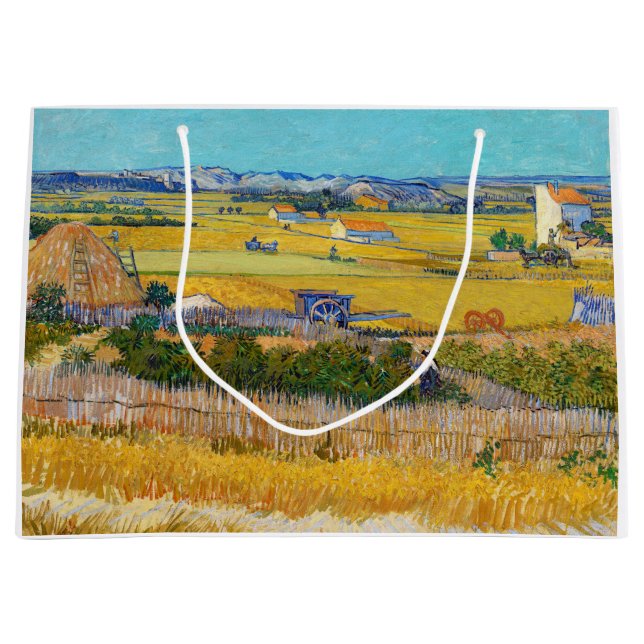 Vincent van Gogh - Ernte bei La Crau Große Geschenktüte (Vorderseite)