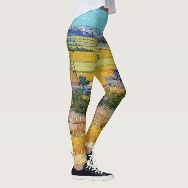 Vincent van Gogh - Ernte bei La Crau Leggings (Rechts)