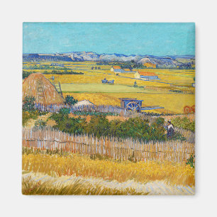 Vincent van Gogh - Ernte bei La Crau Magnet