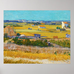 Vincent van Gogh - Ernte bei La Crau Poster