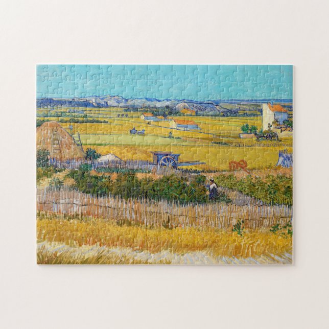 Vincent van Gogh - Ernte bei La Crau Puzzle (Horizontal)