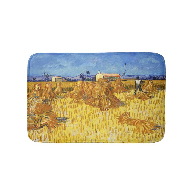 Vincent van Gogh - Ernte in der Provence Badematte (Vorderseite)