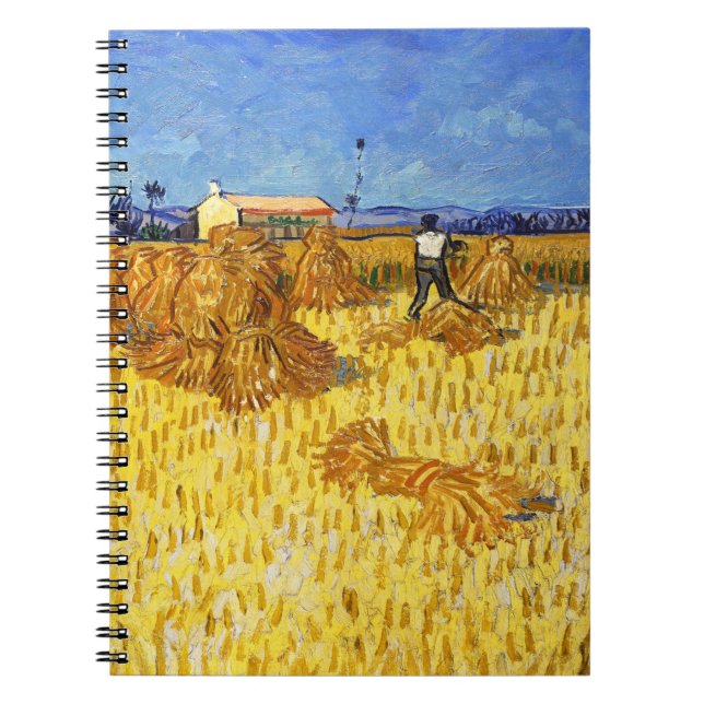 Vincent van Gogh - Ernte in der Provence Notizblock (Vorderseite)