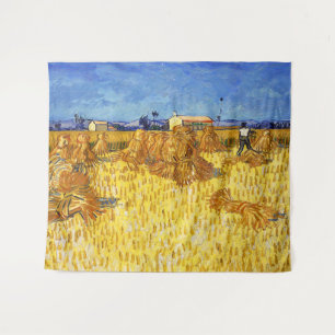 Vincent van Gogh - Ernte in Provence Wandteppich