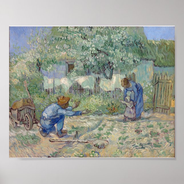 Vincent Van Gogh - Erste Schritte nach Millet Poster (Vorne)