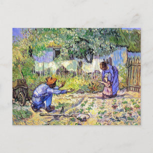 Vincent Van Gogh - Erste Schritte - Vatertags-Kuns Postkarte