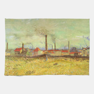 Vincent van Gogh - Fabriken in Asnieres Geschirrtuch