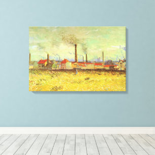 Vincent van Gogh - Fabriken in Asnières Leinwanddruck