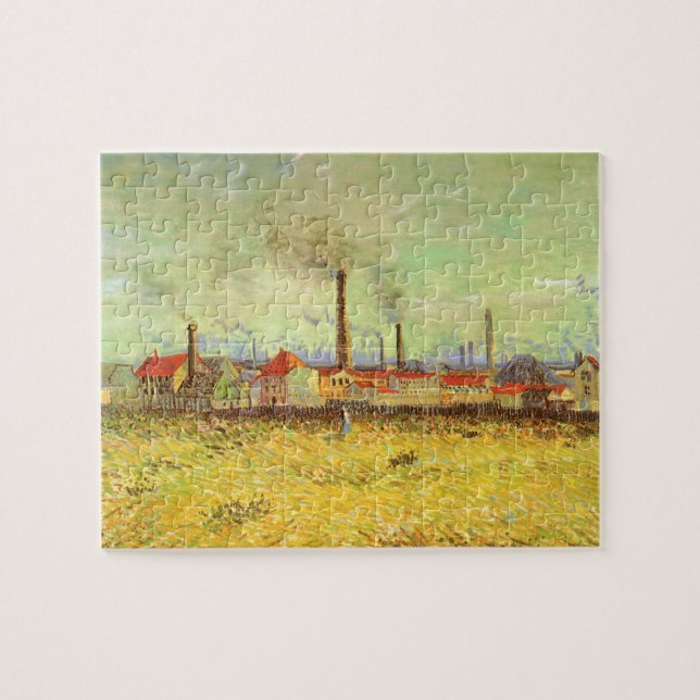 Vincent van Gogh - Fabriken in Asnieres Puzzle (Horizontal)