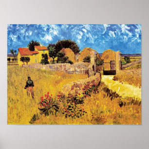 Vincent Van Gogh - Farmhouse In Provence Fine Art Poster