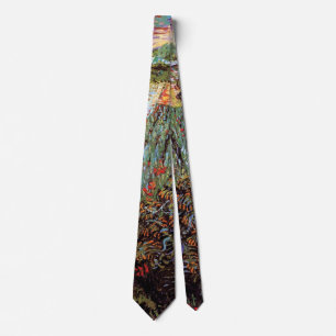 Vincent Van Gogh - Feld mit Mohnblumen Fine Art Krawatte