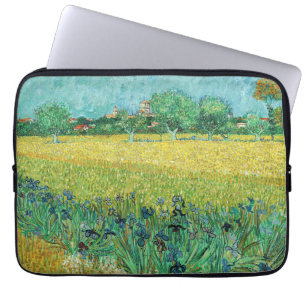 Vincent van Gogh - Feld mit Schwertlilien bei Arle Laptopschutzhülle